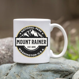 Mount Rainier National Park Alpine Logo Coffee Mug