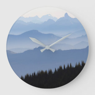 Mount Rainier National Park Cascade Mountains Large Clock