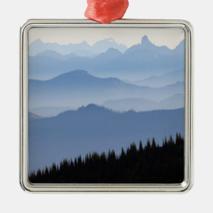 Mount Rainier National Park   Cascade Mountains Metal Tree Decoration