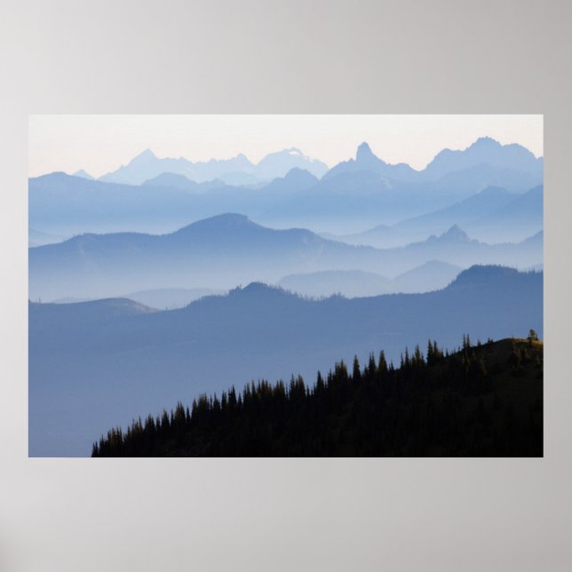 Mount Rainier National Park | Cascade Mountains Poster (Front)