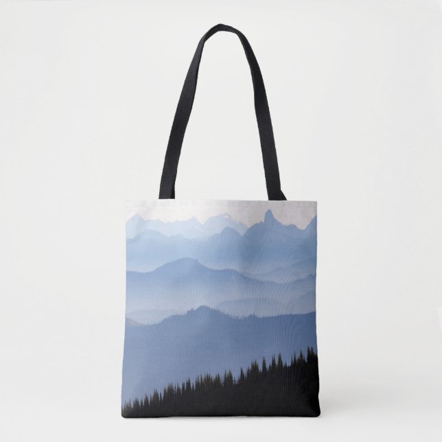 Mount Rainier National Park | Cascade Mountains Tote Bag (Front)