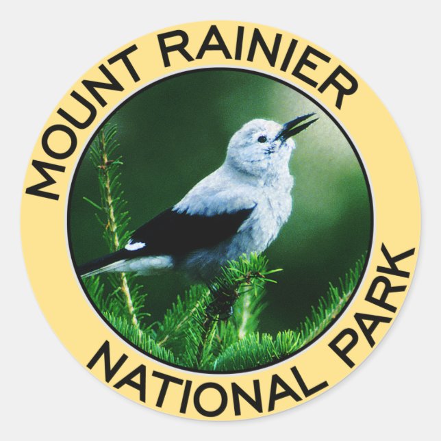 Mount Rainier National Park Classic Round Sticker (Front)