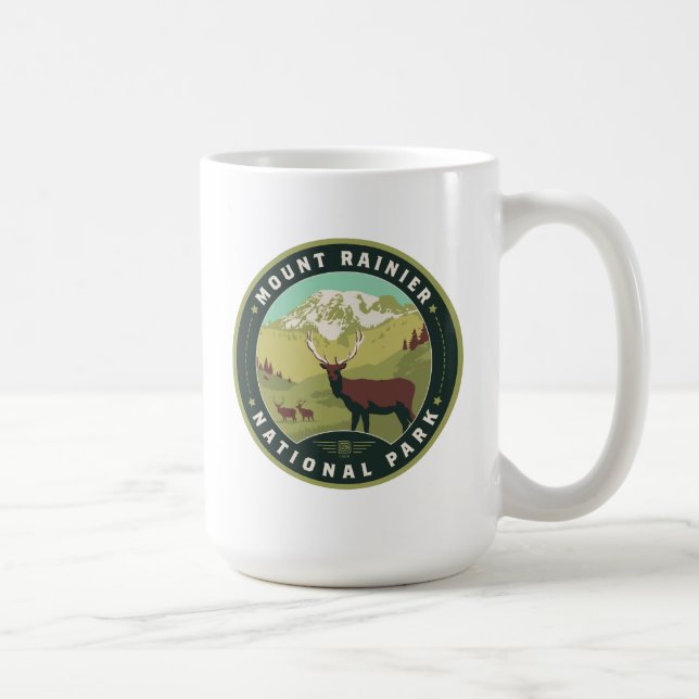 Mount Rainier National Park Coffee Mug (Right)