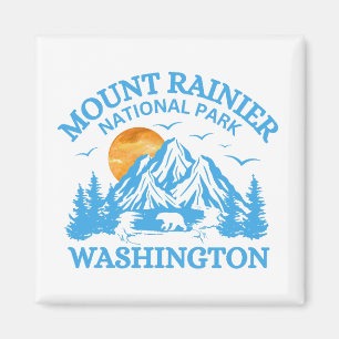 mount rainier national park Cooler Magnet