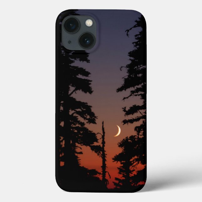 Mount Rainier National Park, Crescent Moon Case-Mate iPhone Case (Back)