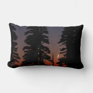 Mount Rainier National Park, Crescent Moon Lumbar Cushion