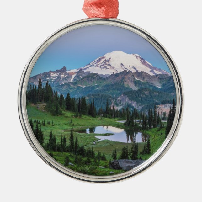 Mount Rainier National Park Metal Ornament (Front)