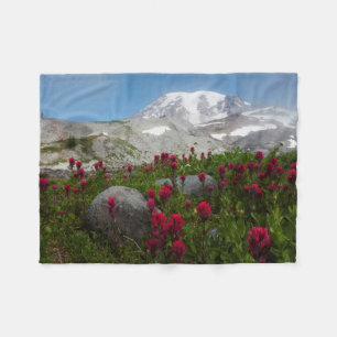 Mount Rainier National Park, Mount Rainier 1 Fleece Blanket