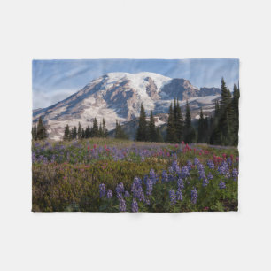 Mount Rainier National Park, Mount Rainier 3 Fleece Blanket