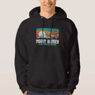 Mount Rainier National Park Mountains Banjo Bear Hoodie