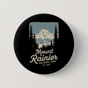 Mount Rainier National Park Souvenir Nature Outdoo 6 Cm Round Badge