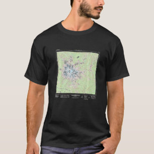 Mount Rainier National Park Topographic Map Premiu T-Shirt