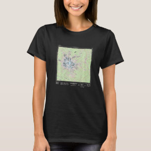 Mount Rainier National Park Topographic Map Premiu T-Shirt