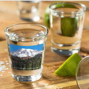 Mount Rainier National Park Travel Shot Glass
