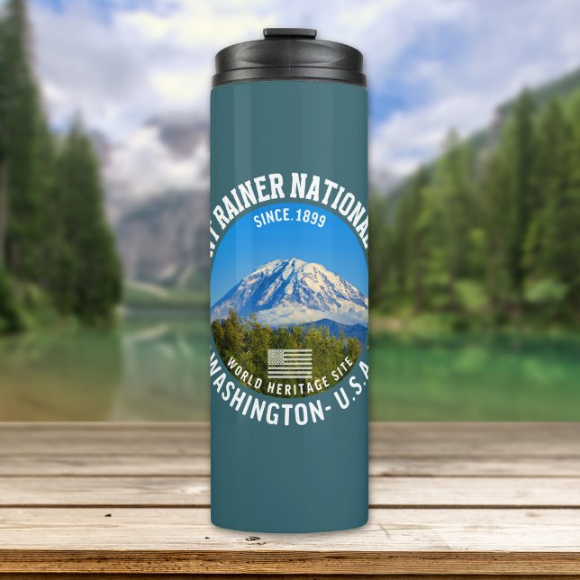 Mount Rainier National Park Travel Thermal Tumbler (Creator Uploaded)