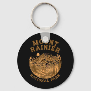 Mount Rainier National Park Travelling Nature Love Key Ring