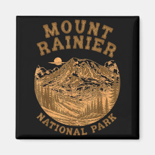 Mount Rainier National Park Travelling Nature Love Magnet