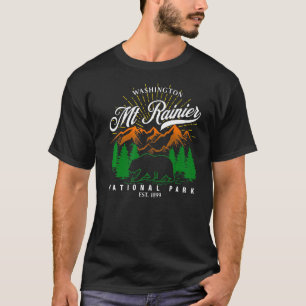 Mount Rainier  National Park Vintage Souvenir T-Shirt