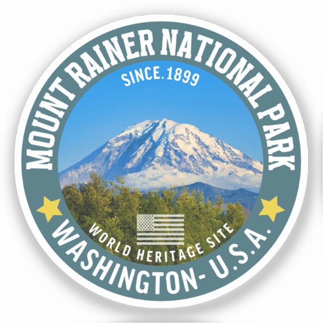 Mount Rainier National Park – Washington Mountain (Front)