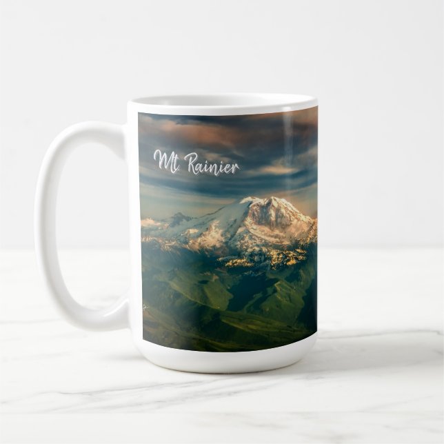 Mount Rainier National Park Washington State Coffee Mug (Left)