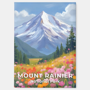 Mount Rainier National Park Washington Travel Magnet