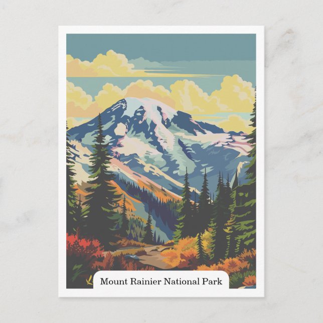 Mount Rainier National Park, Washington USA Postcard (Front)