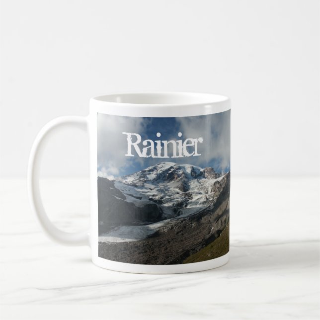 Mount Rainier, Nisqually Glacier, Mt. Rainier NP Coffee Mug (Left)