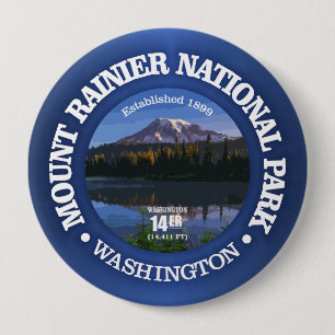 Mount Rainier NP2 10 Cm Round Badge