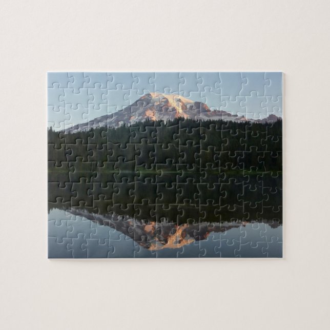 Mount Rainier Reflected Sunrise I Jigsaw Puzzle (Horizontal)