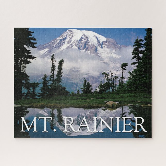 Mount Rainier | Reflection in a Mountain Pond Jigsaw Puzzle (Horizontal)