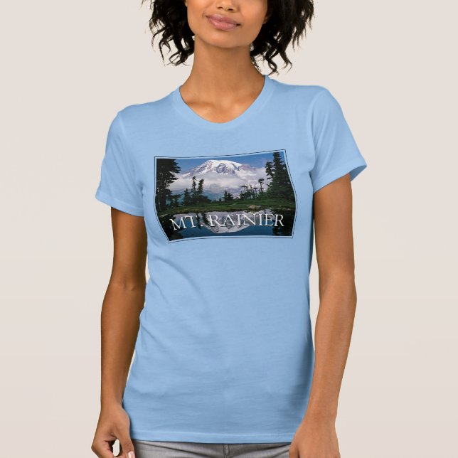 Mount Rainier | Reflection in a Mountain Pond T-Shirt (Front)