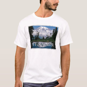 Mount Rainier   Reflection in a Mountain Pond T-Shirt