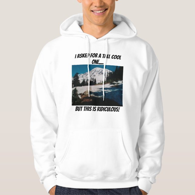 Mount Rainier shirt.  T-Shirt Hoodie (Front)