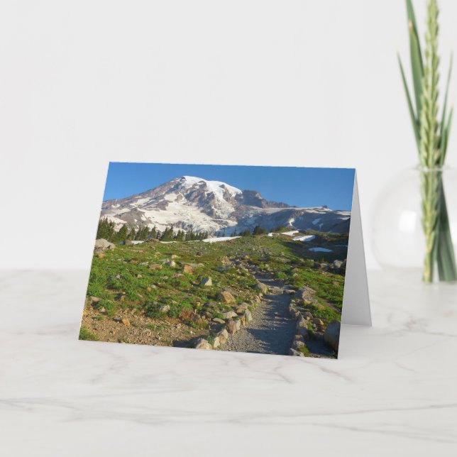 Mount Rainier Skyline Trail View Card (Front)