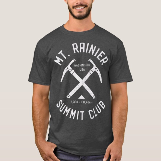 Mount Rainier Summit Club  I climbed Mount T-Shirt (Front)