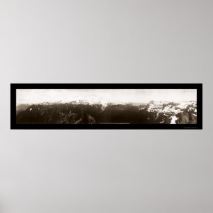 Mount Rainier WA Photo 1908 Poster