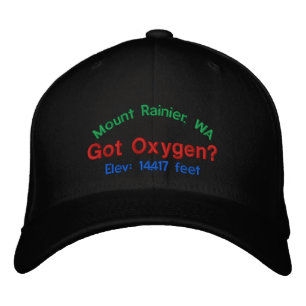 Mount Rainier Washington Elevation Cap