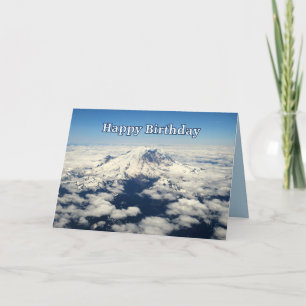 Mount Rainier, Washington, Happy Birthday Card