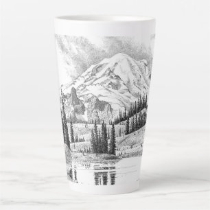 Mount Rainier, Washington Latte Mug