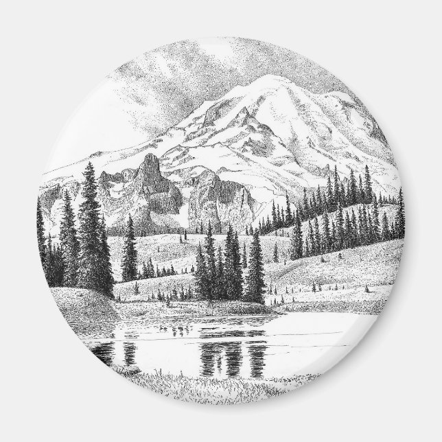 Mount Rainier, Washington Magnet (Front)