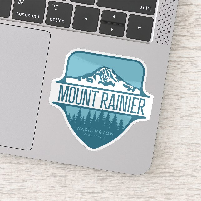 Mount Rainier Washington Mountain crest design (Detail)