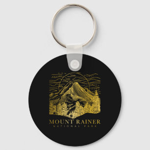 Mount Rainier Washington Mountain Mt Climbing Summ Key Ring