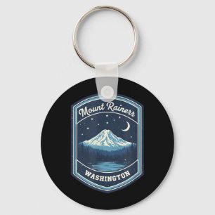 Mount Rainier Washington Mountain Nature Hiking Key Ring