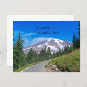 Mount Rainier, Washington State Postcard