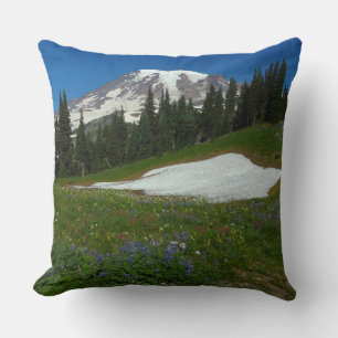 Mount Rainier, Wildflowers and Snow Cushion