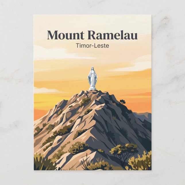 Mount Ramelau Summit Timor-Leste Postcard (Front)