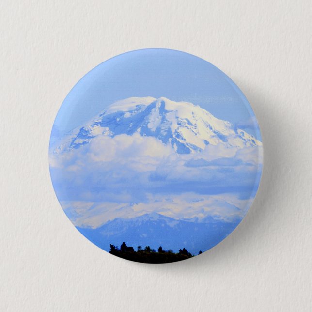 Mount Ranier 6 Cm Round Badge (Front)