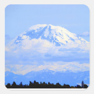 Mount Ranier Square Sticker
