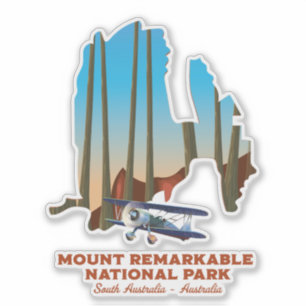 Mount Remarkable South Australia travel poster