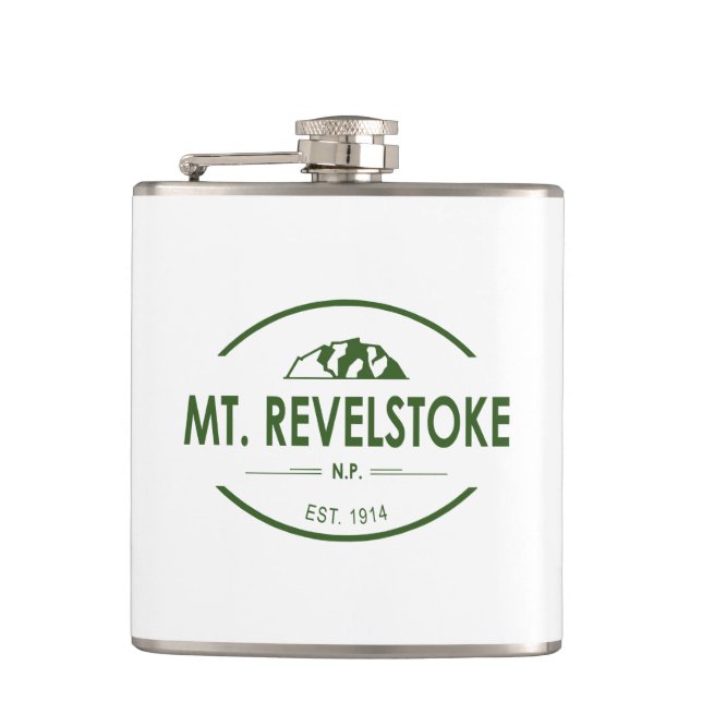 Mount Revelstoke National Park Hip Flask (Front)